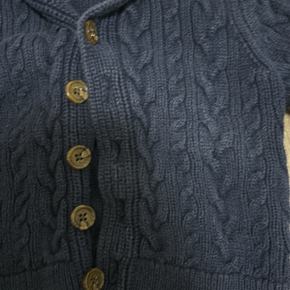 ⭐️4/$30⭐️Navy Cable Knit Sweater, Baby Gap 18-24M - Picture 2 of 2